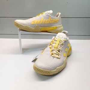 Adidas Barricade Ecru Tint Beam Yellow Tennis Court Sneakers size Men's 6.5